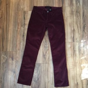 Calvin Klein Jeans size 2 Corduroy Wine Red